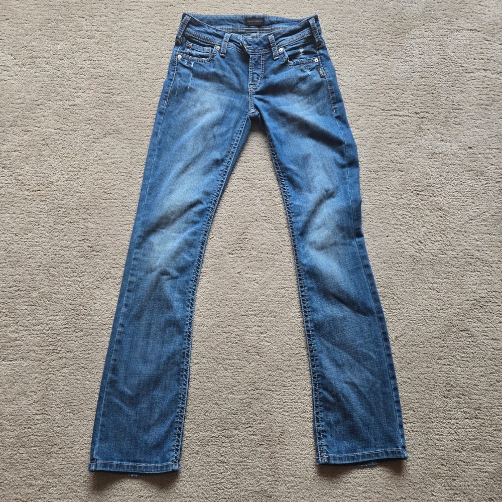 Silver Jeans Co Tuesday Slim Bootcut Jeans W27 L33 Medium Wash Blue L12507SJL245